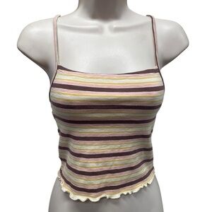 Bdg striped babydoll tank top women’s small stretchy